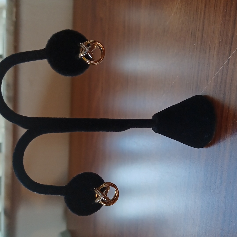 COPY - Two Tone Petite XO Design Earrings
